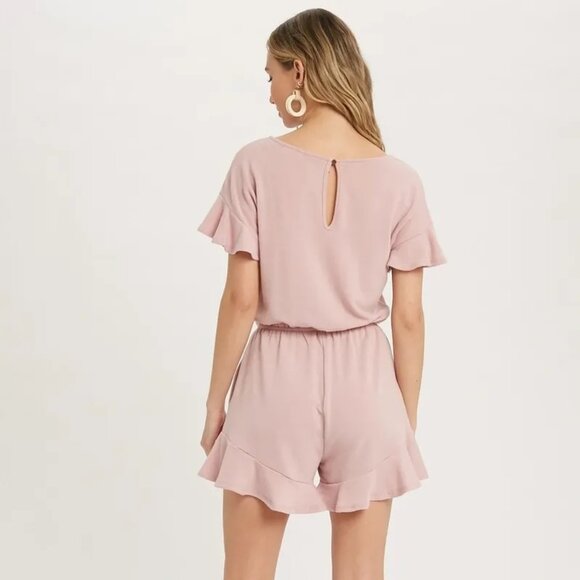 CLEAR OUT!!!! Ruffle Hem Romper - Picture 3 of 8